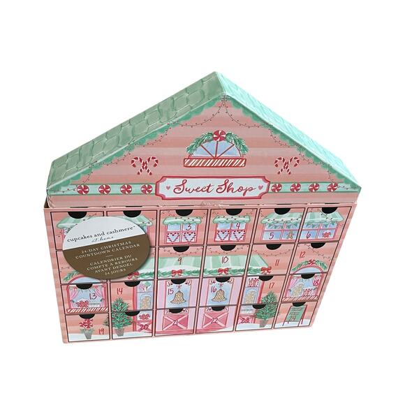Cupcakes & Cashmere Christmas Advent Calendar 24 Countdown Drawers Refillable - Picture 7 of 13